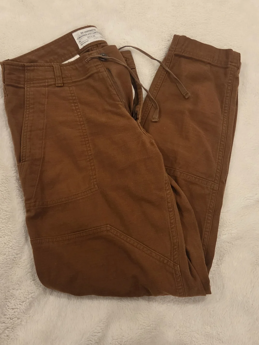Men's REI Co-op Trailsmith Drawstring Joggers in Brown 30W 32L
